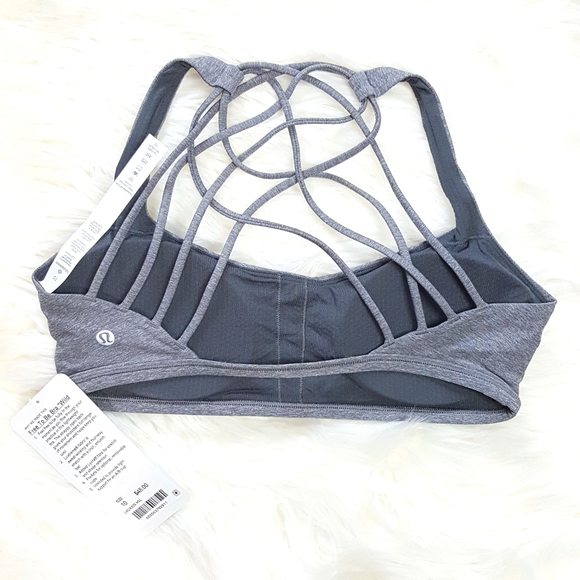 Lululemon Free To Be Wild Gray Strappy Sports Bra - Picture 3 of 4
